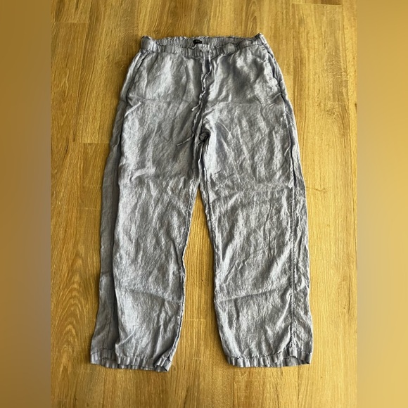 J.Crew Women’s Soleil pant in linen French Blue - Medium Petite - Picture 2 of 9